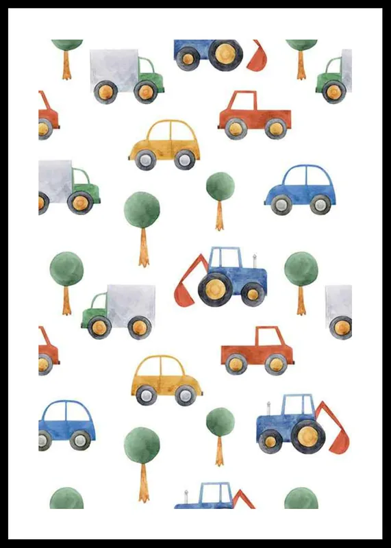 Solange Der Vorrat Reicht Cars And Trucks Poster