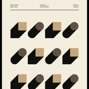 Bauhaus No9 Poster Nur Heute