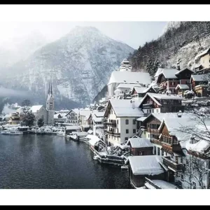 Schnäppchen Hallstatt In Winter Poster