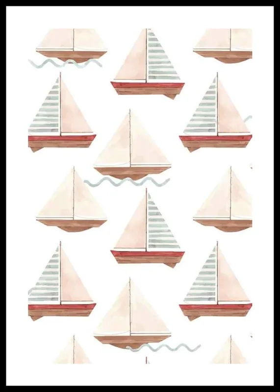 Markenware Sailboats Poster