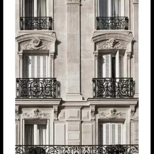 Letzte Chance Parisian Building Facade Poster
