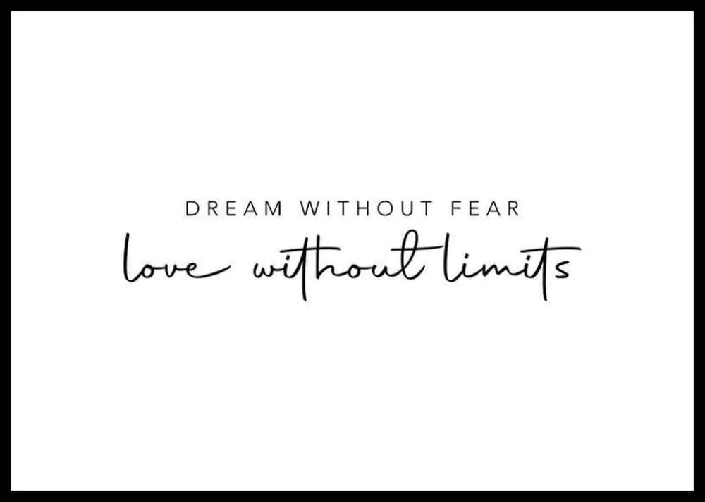 Dream And Love Poster Billig