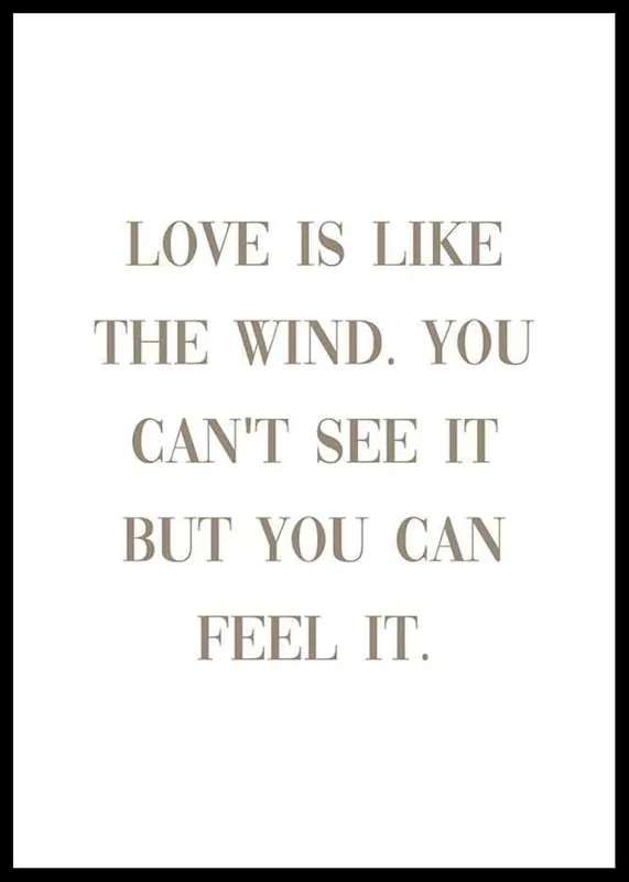 Nur Heute Like The Wind Poster