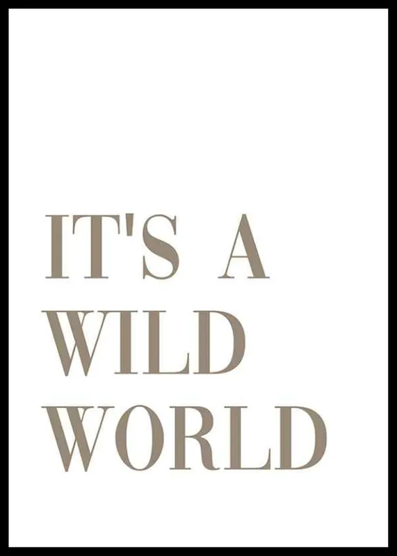 Markenware Wild World Poster
