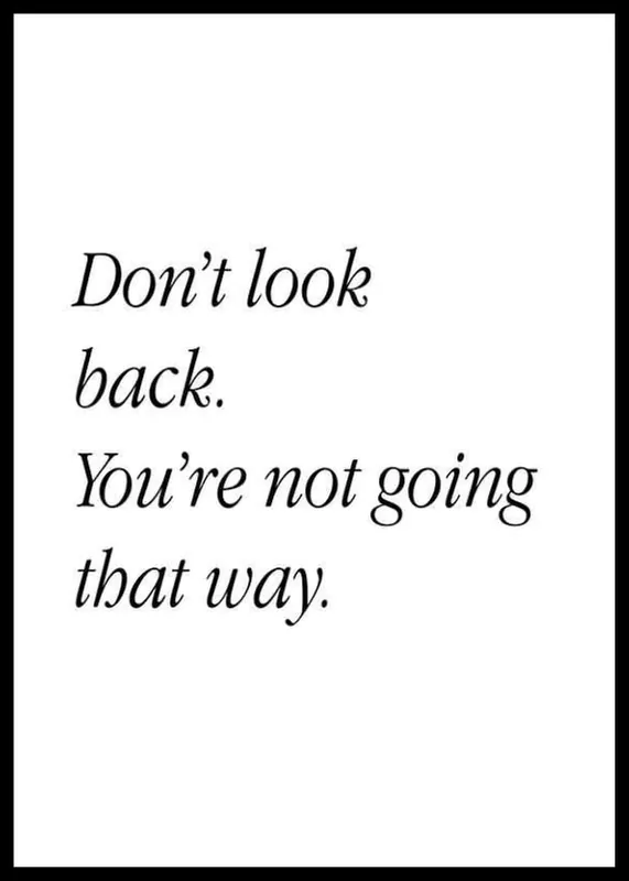 Don't Look Back Poster Sofort Bestellen