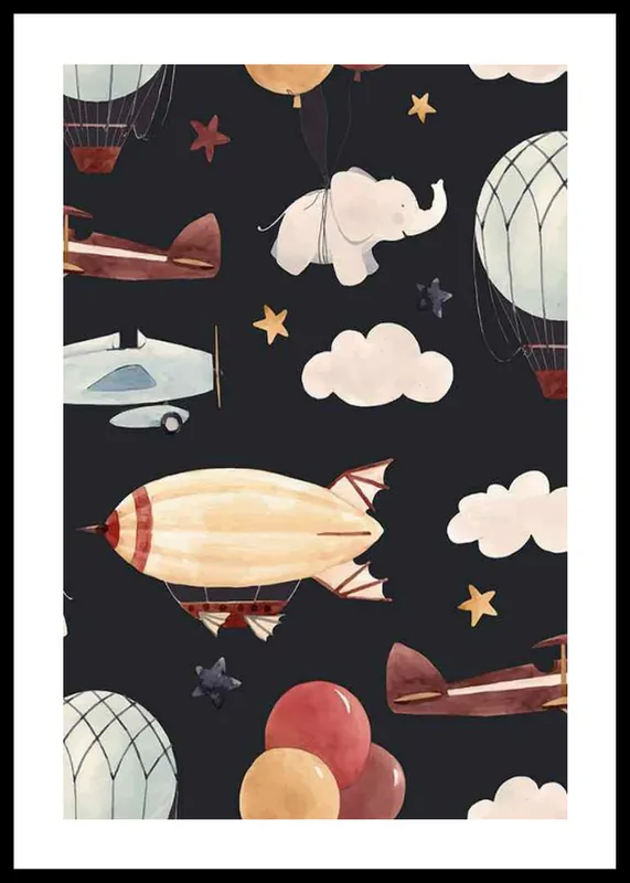 Flying in the air Poster Bestseller