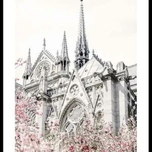 Church And Flowers Poster Markenware