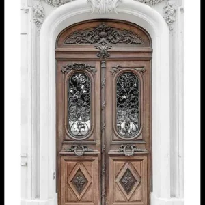 Zertifiziert Brown Double Door Poster