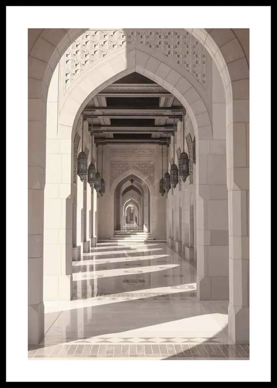 Sichere Zahlung Courtyard Walkway Poster