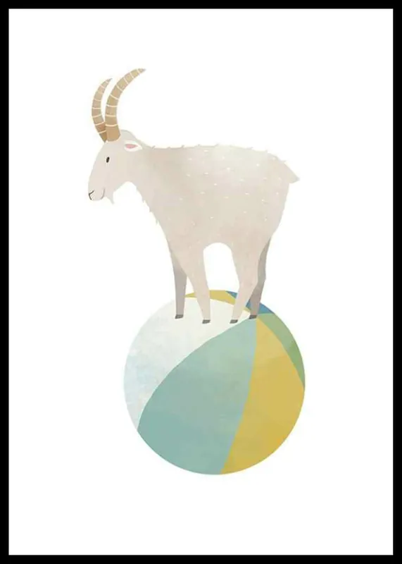 Neuheit Playful Goat Poster