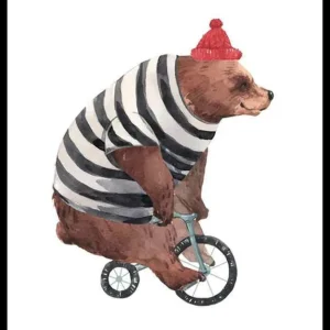Meistverkauft Bear On Bike Poster