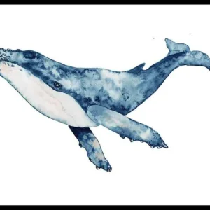 Big Whale Poster Kostenloser Rückversand