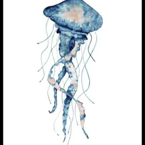 Blue Jellyfish Poster Top-Preis
