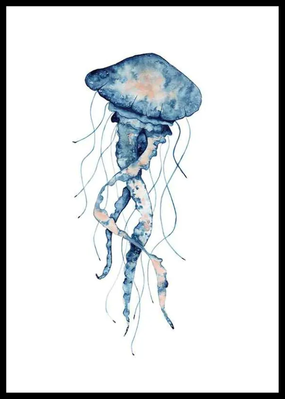 Blue Jellyfish Poster Top-Preis
