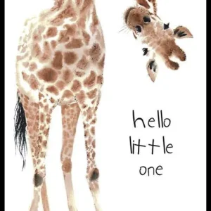 Bestseller Hello Giraffe Poster