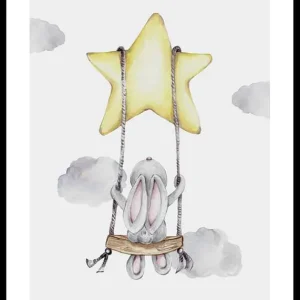 Beliebt Star Swing Bunny Poster