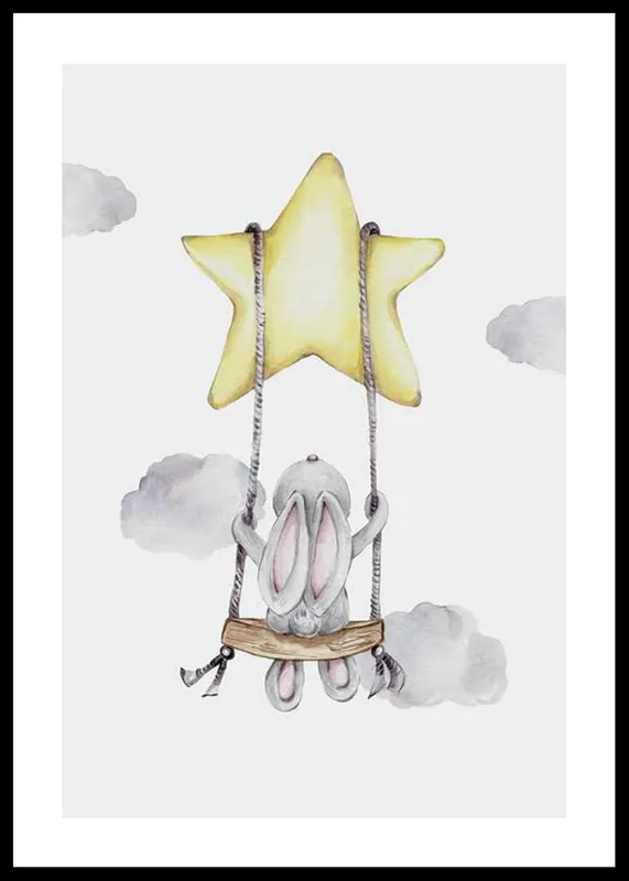 Beliebt Star Swing Bunny Poster