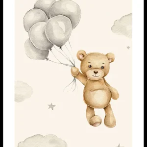 Bestseller Balloons Teddy Poster