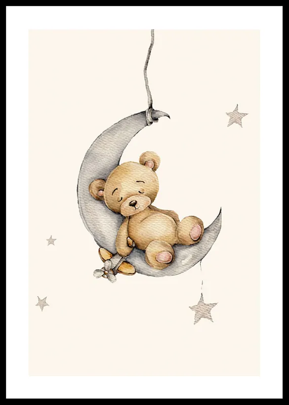 Sleeping Teddy Poster Rabatt