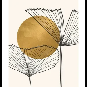 Watercolor Gold No3 Poster Preiswert