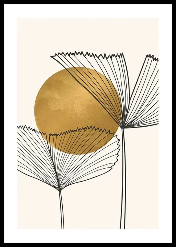 Watercolor Gold No3 Poster Preiswert