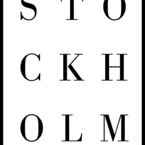 Stockholm No2 Poster Nur Heute