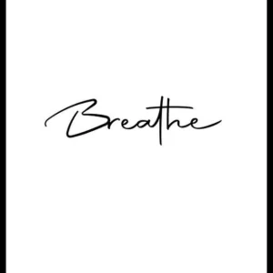 Rabatt Breathe Poster