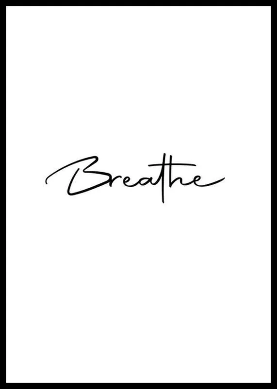Rabatt Breathe Poster