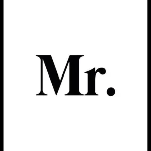 Neuheit Mr Poster