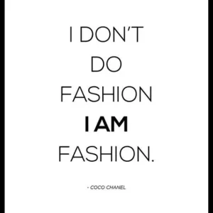 Chanel I Am Fashion Poster Highlight