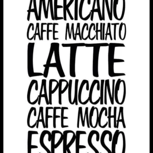 Coffee Poster Kostenloser Rückversand