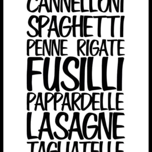 Pasta Poster Neu Im Sortiment