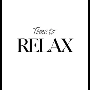 Time To Relax Poster Rabatt
