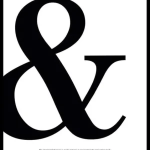 Ampersand Poster Preiswert