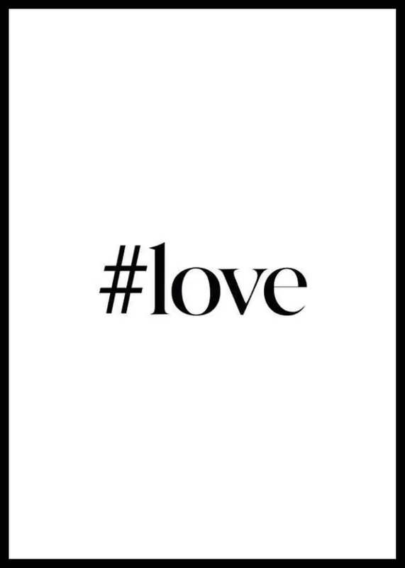 Letzte Chance Hashtag Love Poster