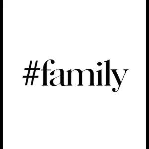 Sofort Bestellen Hashtag Family Poster
