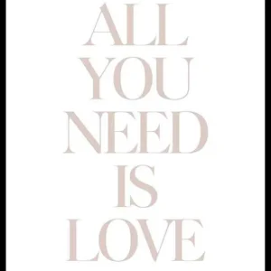 Preisreduziert All You Need Is Love Poster