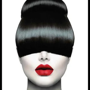 Finale Aktion Red Lips Hair Cut Poster