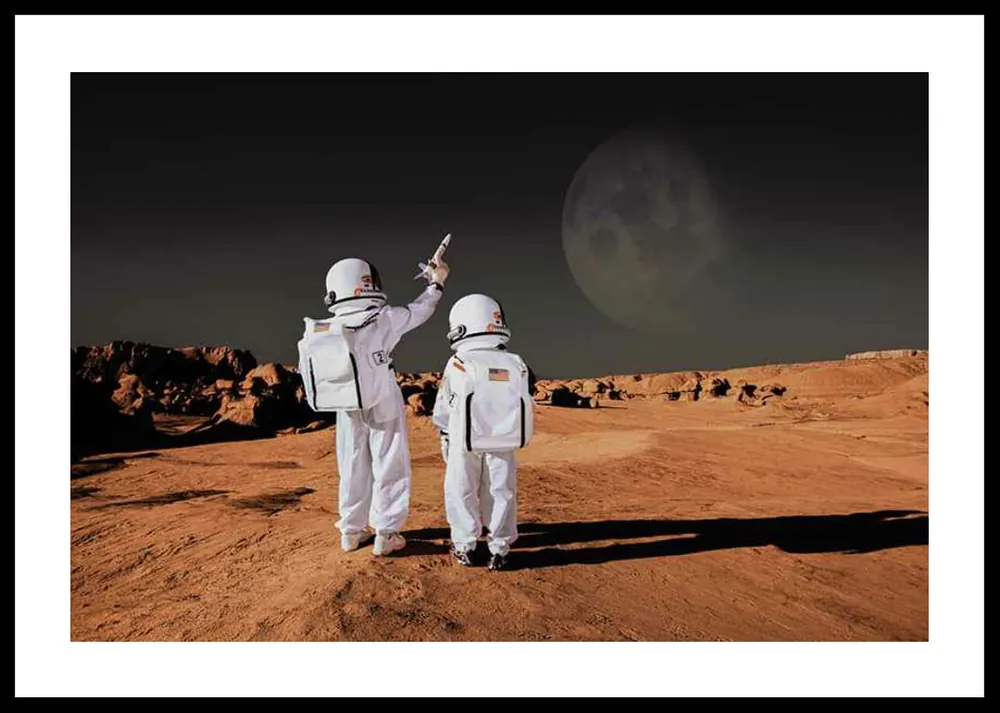 Little Astronauts Poster Nur Heute
