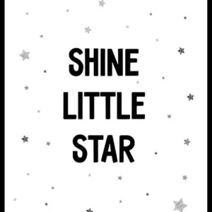 Zertifiziert Shine Little Star Poster