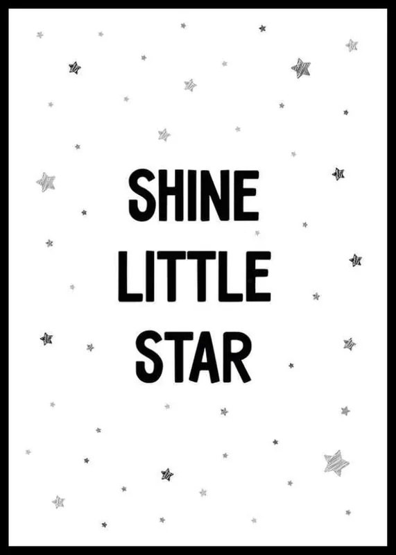 Zertifiziert Shine Little Star Poster