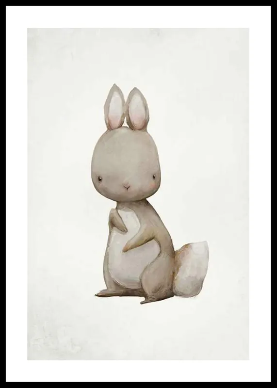 Neuheit Watercolor Hare Poster