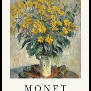 Monet Jerusalem Artichoke Flowers Poster Meistverkauft