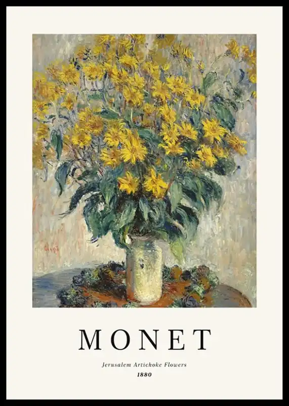 Monet Jerusalem Artichoke Flowers Poster Meistverkauft