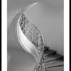 Curved Stairs Poster Preis Gesenkt