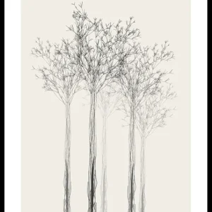 Sketched Trees Poster Aktuell