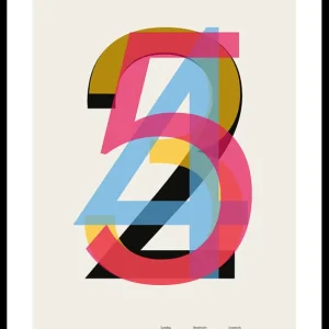 Expressversand Colored numbers Poster
