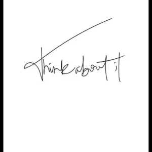 Preiswert Think About It Poster