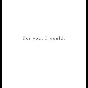 Zertifiziert For You I Would Poster