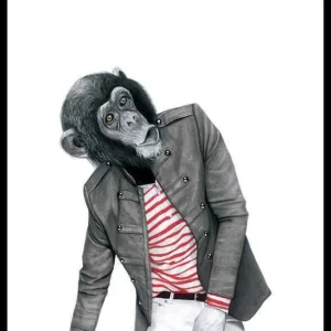 Sanna Wieslander Monkey Business Poster Neuheit